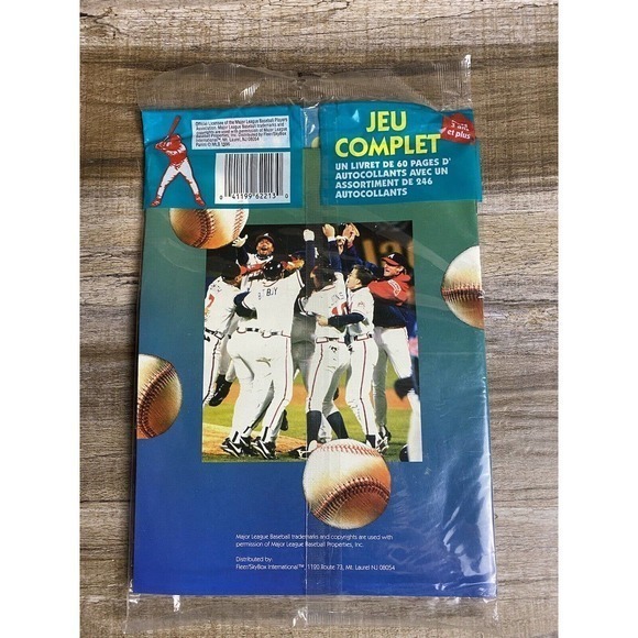 1996 Major League Baseball Complete Set 1 Page Sticker Album with‎ 246 Stickers - Picture 2 of 2